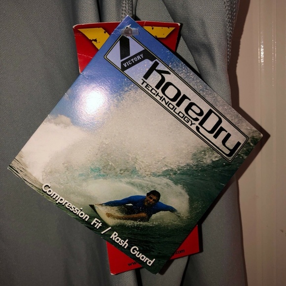 NEW KOREDRY Mens Rash Guard Surf Kayak Paddle Board Swim Shirt 50+ UPF S VICTORY - Picture 3 of 9